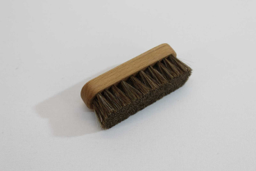 Handbürste 12 cm, geölt / Rosshaar natur